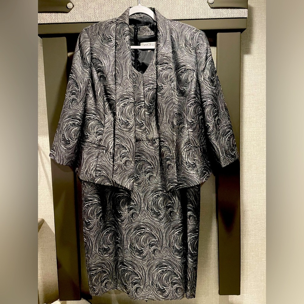 Lovely black & silver Dress & Jacket